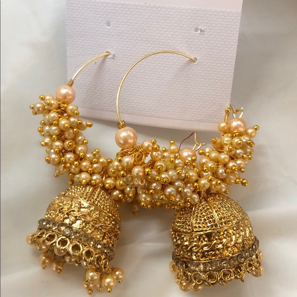 Pearl Cluster Earrings
